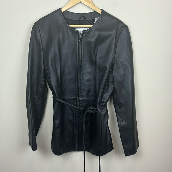 Valerie Stevens - New Zealand Lambskin Black Leather (SOFT) Jacket; Size L - Picture 1 of 13